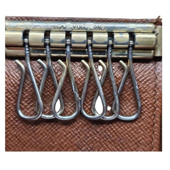 Louis Vuitton brown leather monogram 6 ring case, 2004 vintage - Picture 6 of 14